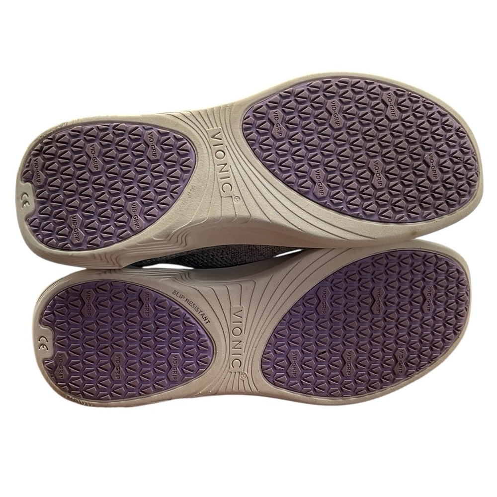 Vionic New Womens VioGrip Grey Washeable Knit Slip Resistant Shoes Size 7.5 - Picture 6 of 8